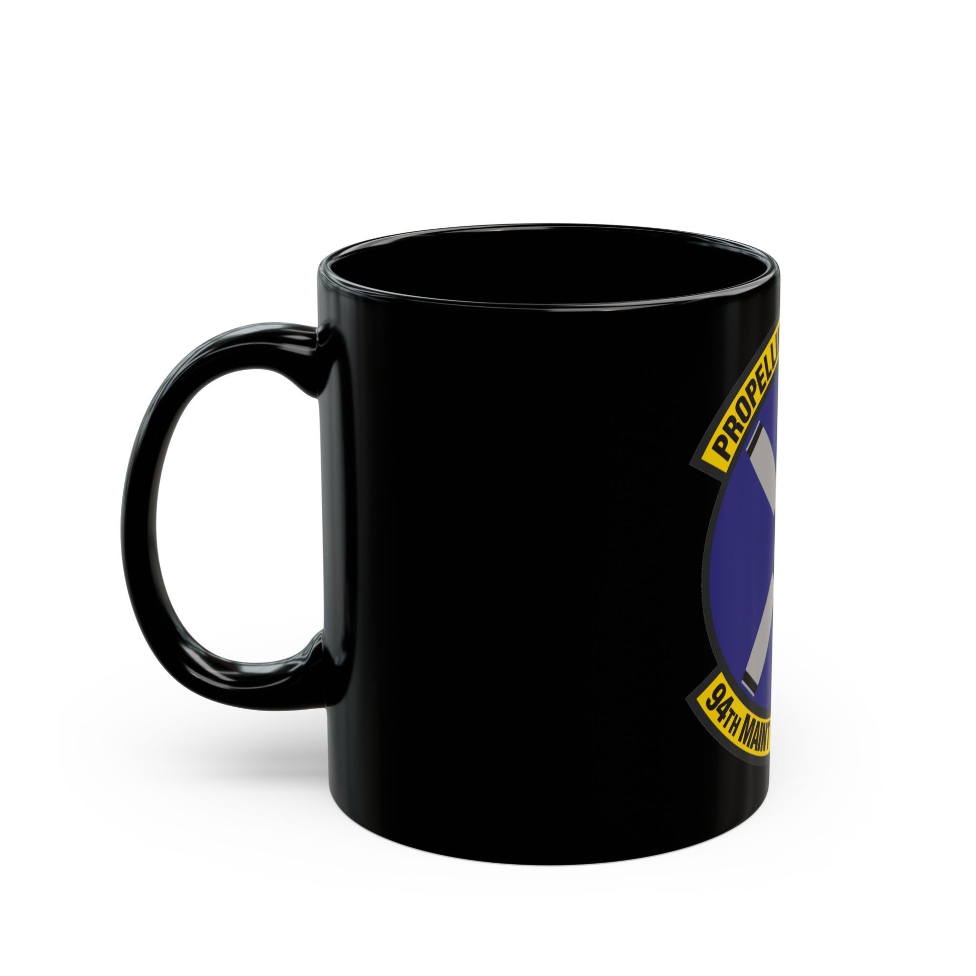 94th Maintenance Operations Flight (U.S. Air Force) Black Coffee Mug-The Sticker Space