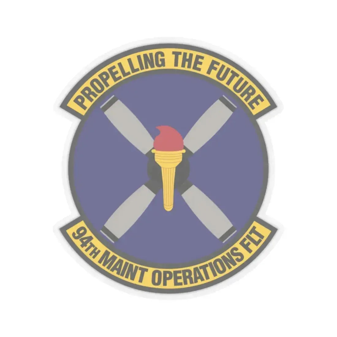 94th Maintenance Operations Flight (U.S. Air Force) STICKER Vinyl Kiss-Cut Decal 2 Inch Transparent - The Sticker Space