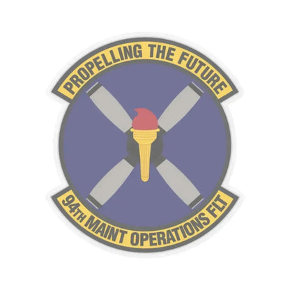 94th Maintenance Operations Flight (U.S. Air Force) STICKER Vinyl Kiss-Cut Decal 2 Inch Transparent - The Sticker Space