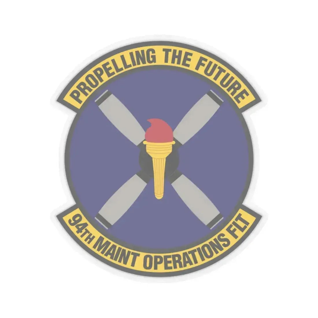 94th Maintenance Operations Flight (U.S. Air Force) STICKER Vinyl Kiss-Cut Decal 3 Inch Transparent - The Sticker Space