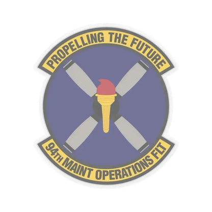 94th Maintenance Operations Flight (U.S. Air Force) STICKER Vinyl Kiss-Cut Decal 3 Inch Transparent - The Sticker Space