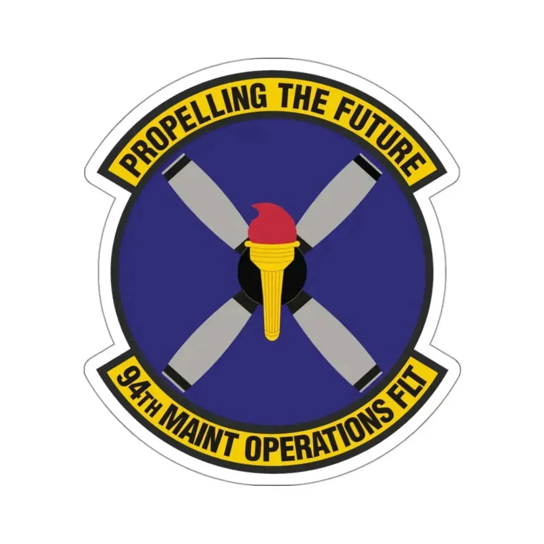 94th Maintenance Operations Flight (U.S. Air Force) STICKER Vinyl Kiss-Cut Decal 3 Inch White - The Sticker Space