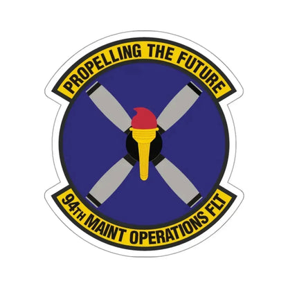 94th Maintenance Operations Flight (U.S. Air Force) STICKER Vinyl Kiss-Cut Decal 3 Inch White - The Sticker Space