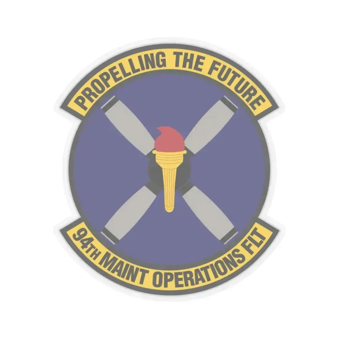 94th Maintenance Operations Flight (U.S. Air Force) STICKER Vinyl Kiss-Cut Decal 4 Inch Transparent - The Sticker Space