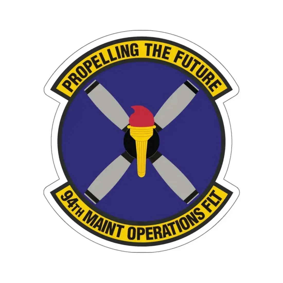 94th Maintenance Operations Flight (U.S. Air Force) STICKER Vinyl Kiss-Cut Decal 6 Inch White - The Sticker Space