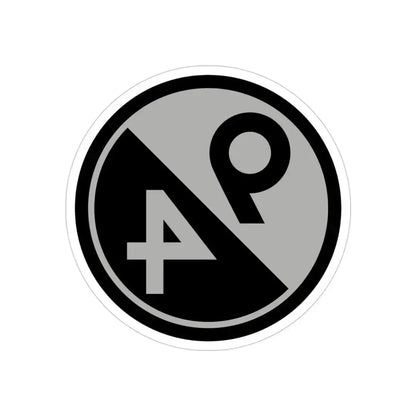 94th Regional Readiness Command SSI (U.S. Army) REVERSE PRINT Transparent Die-Cut STICKER 4 Inch Die-Cut Transparent - The Sticker Space