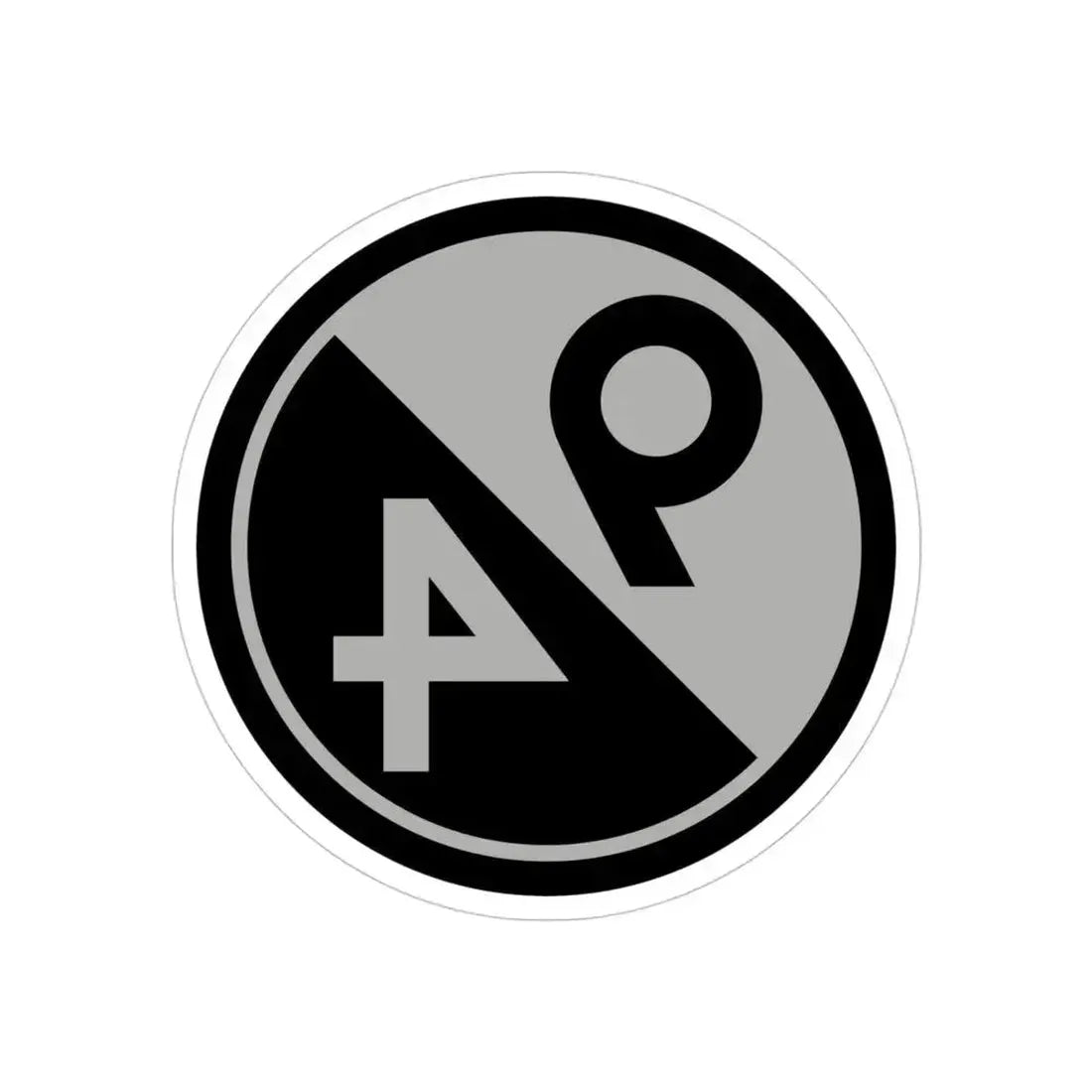 94th Regional Readiness Command SSI (U.S. Army) REVERSE PRINT Transparent Die-Cut STICKER 5 Inch Die-Cut Transparent - The Sticker Space