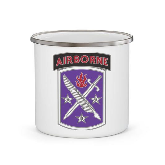 95 Civil Affairs Brigade (U.S. Army) 12oz Enamel Mug-12oz-The Sticker Space