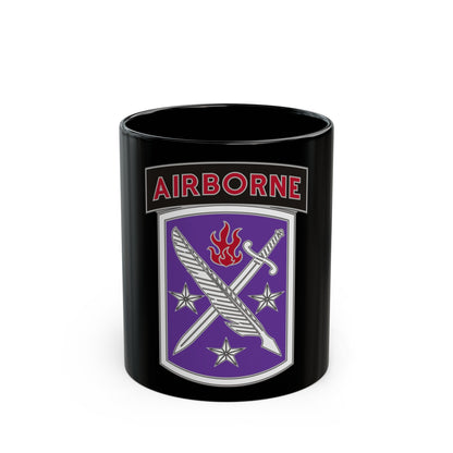 95 Civil Affairs Brigade (U.S. Army) Black Coffee Mug-11oz-The Sticker Space