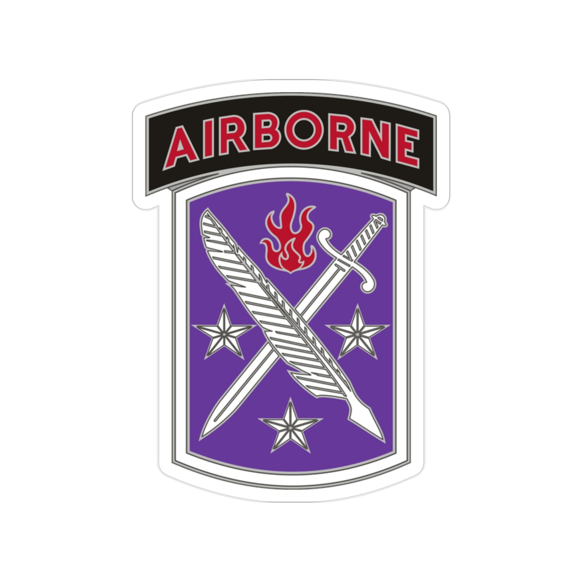 95 Civil Affairs Brigade (U.S. Army) Transparent STICKER Die-Cut Vinyl Decal-2 Inch-The Sticker Space