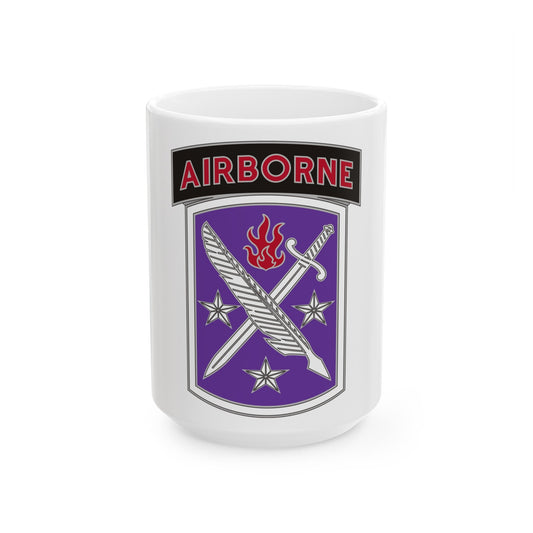 95 Civil Affairs Brigade (U.S. Army) White Coffee Mug-15oz-The Sticker Space