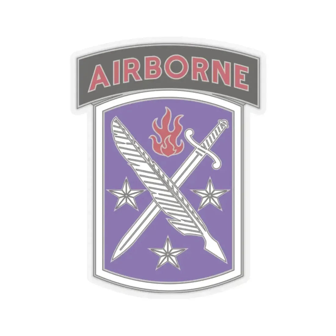 95 Civil Affairs Brigade (U.S. Army) STICKER Vinyl Kiss-Cut Decal 2 Inch Transparent - The Sticker Space