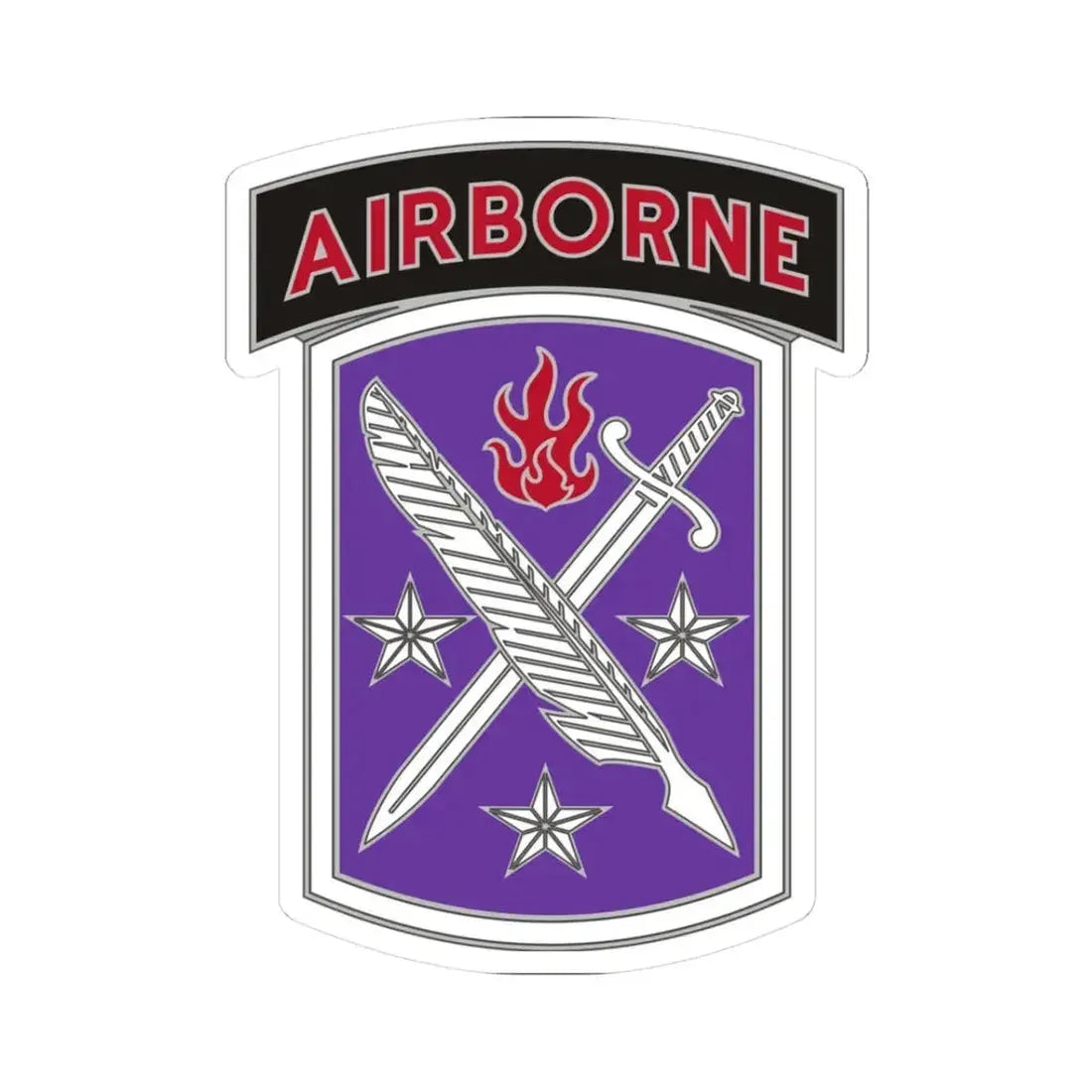 95 Civil Affairs Brigade (U.S. Army) STICKER Vinyl Kiss-Cut Decal 3 Inch White - The Sticker Space