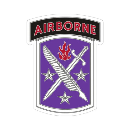 95 Civil Affairs Brigade (U.S. Army) STICKER Vinyl Kiss-Cut Decal 6 Inch White - The Sticker Space