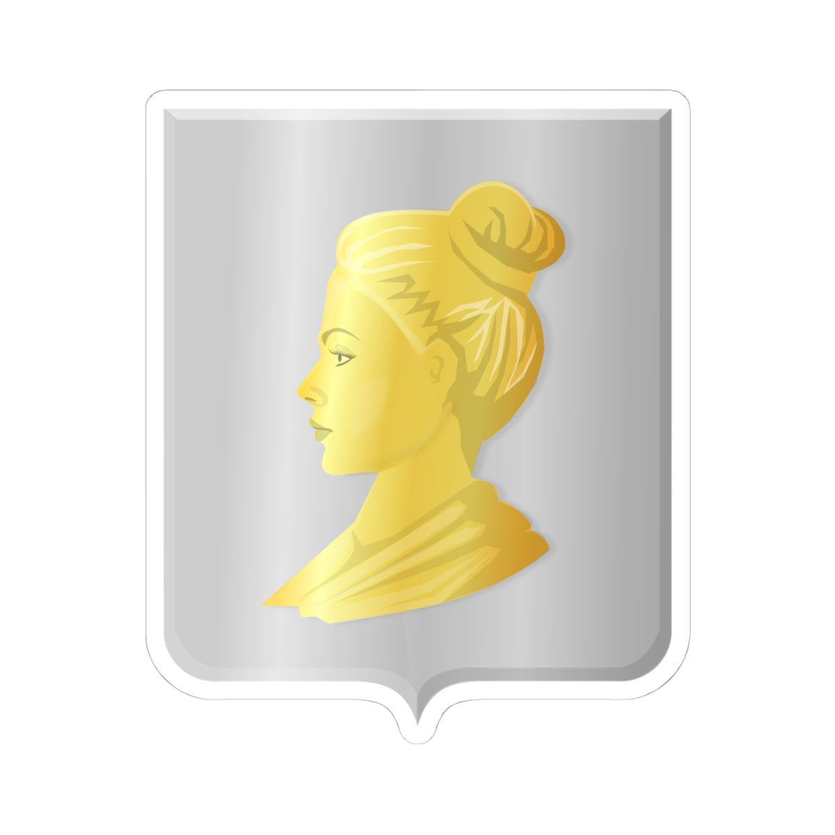 Aagtekerke wapen (Netherlands) (Coat of Arms) STICKER Vinyl Kiss-Cut Decal