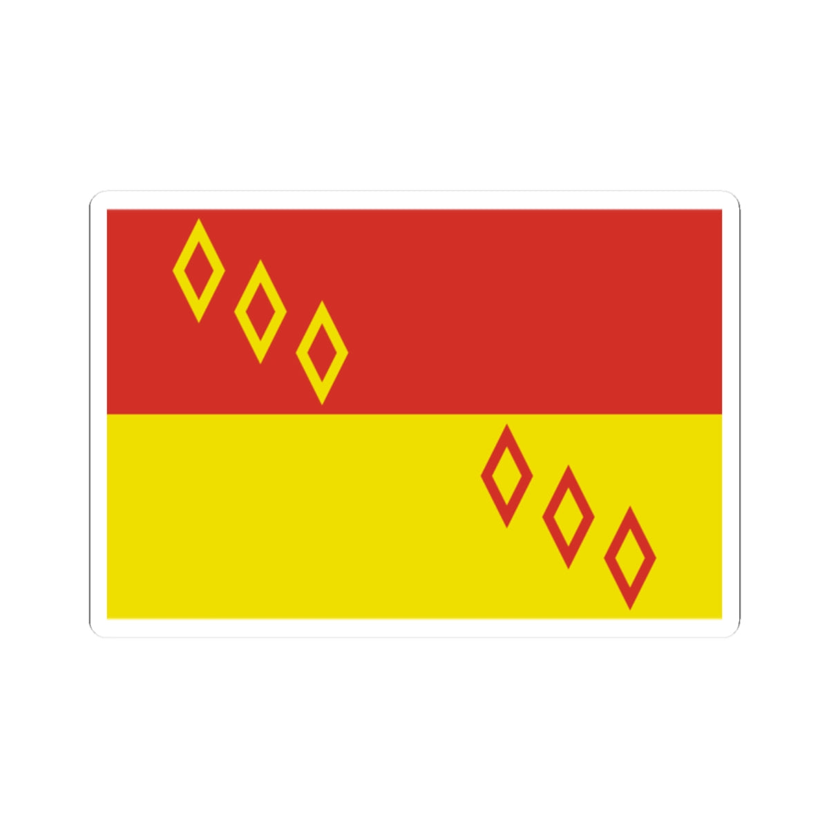 Flag of Noginsky rayon Moscow oblast (Russia) STICKER Vinyl Kiss-Cut Decal