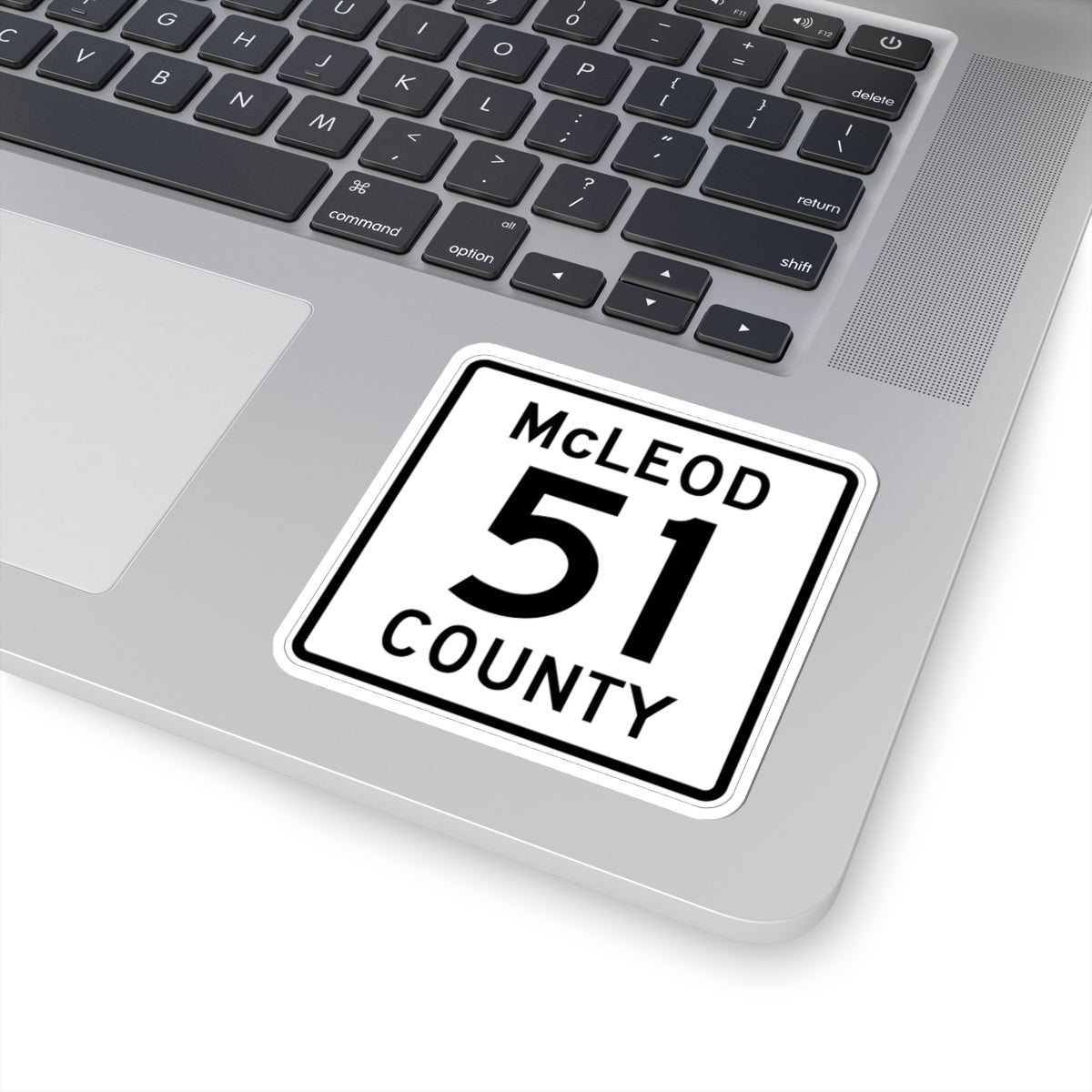McLeod County 51 MN (Minnesota) (Road Sign) STICKER Vinyl Kiss-Cut Decal