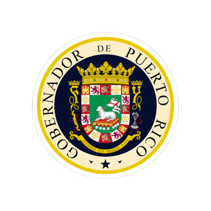 Seal of the Governor of Puerto Rico - STICKER Vinyl Kiss-Cut Decal