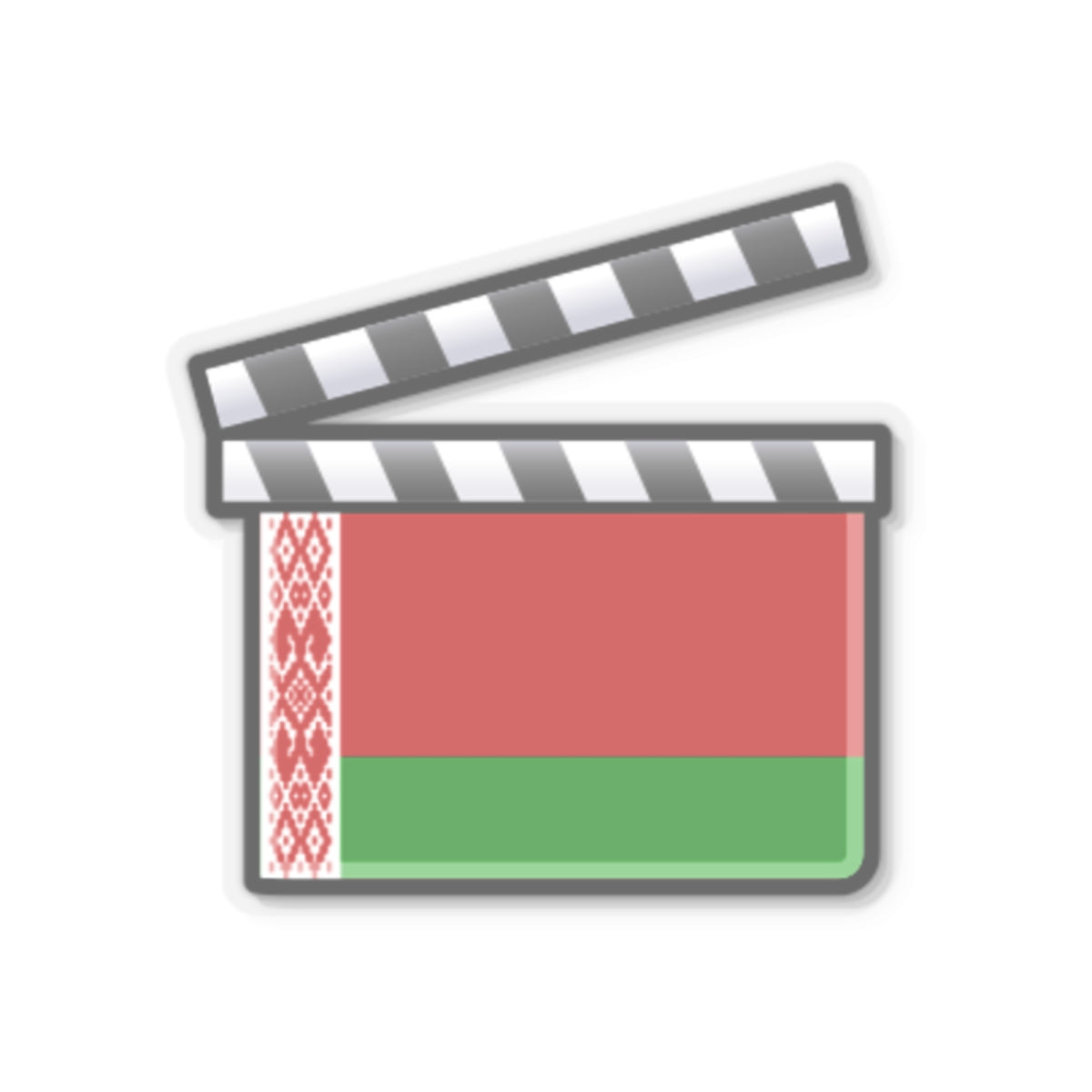 Belarus film clapperboard (Belarus) STICKER Vinyl Kiss-Cut Decal