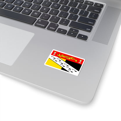 County Flag of Norfolk (England) STICKER Vinyl Kiss-Cut Decal