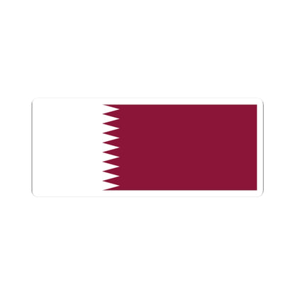 Flag of Qatar (Qatar) STICKER Vinyl Kiss-Cut Decal