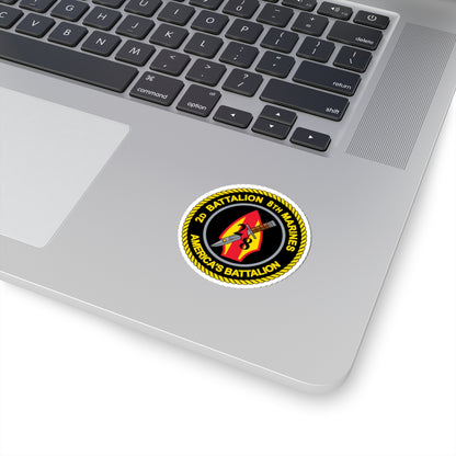 2d Battalion 8th Marines (USMC) STICKER Vinyl Kiss-Cut Decal-The Sticker Space