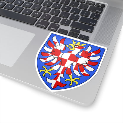 Armoiries Moravie (Czech Republic) (Coat of Arms) STICKER Vinyl Kiss-Cut Decal