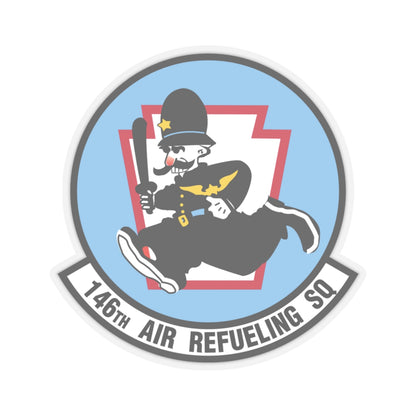 146 Air Refueling Squadron (U.S. Air Force) STICKER Vinyl Kiss-Cut Decal-3 Inch-Transparent-The Sticker Space