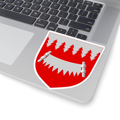 Taivalkoski.vaakuna (Finland) (Coat of Arms) STICKER Vinyl Kiss-Cut Decal