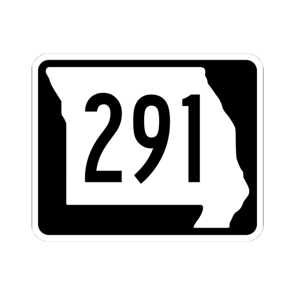 MO-291 (Missouri) (Road Sign) STICKER Vinyl Kiss-Cut Decal