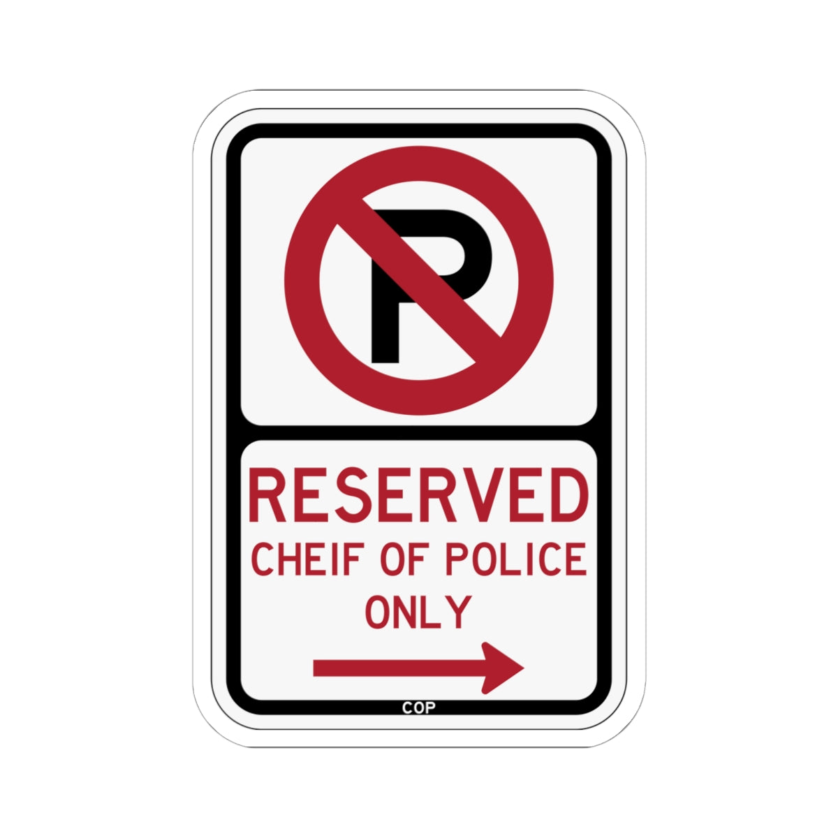 PBOT Road sign P4200R (Oregon) (Road Sign) STICKER Vinyl Kiss-Cut Decal