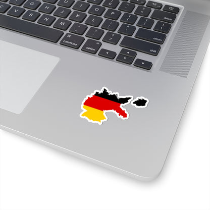 Flag map of Germany 1919 (Germany) STICKER Vinyl Kiss-Cut Decal