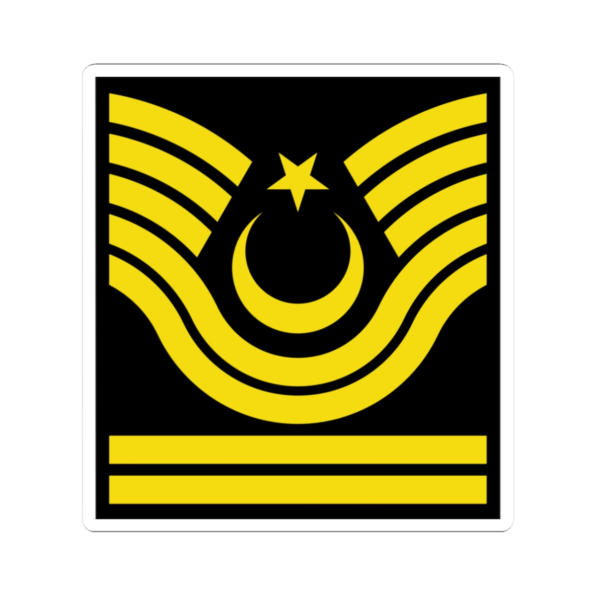 Army TUR OR 07 1 (Turkey) (Military Rank) STICKER Vinyl Kiss-Cut Decal