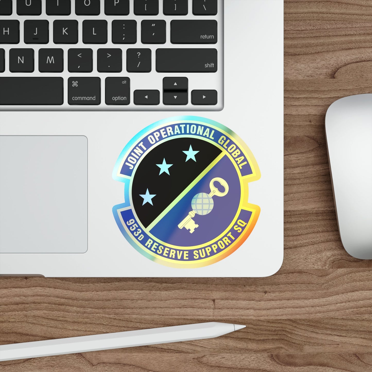 953d Reserve Support Squadron (U.S. Air Force) Holographic STICKER Die-Cut Vinyl Decal-The Sticker Space