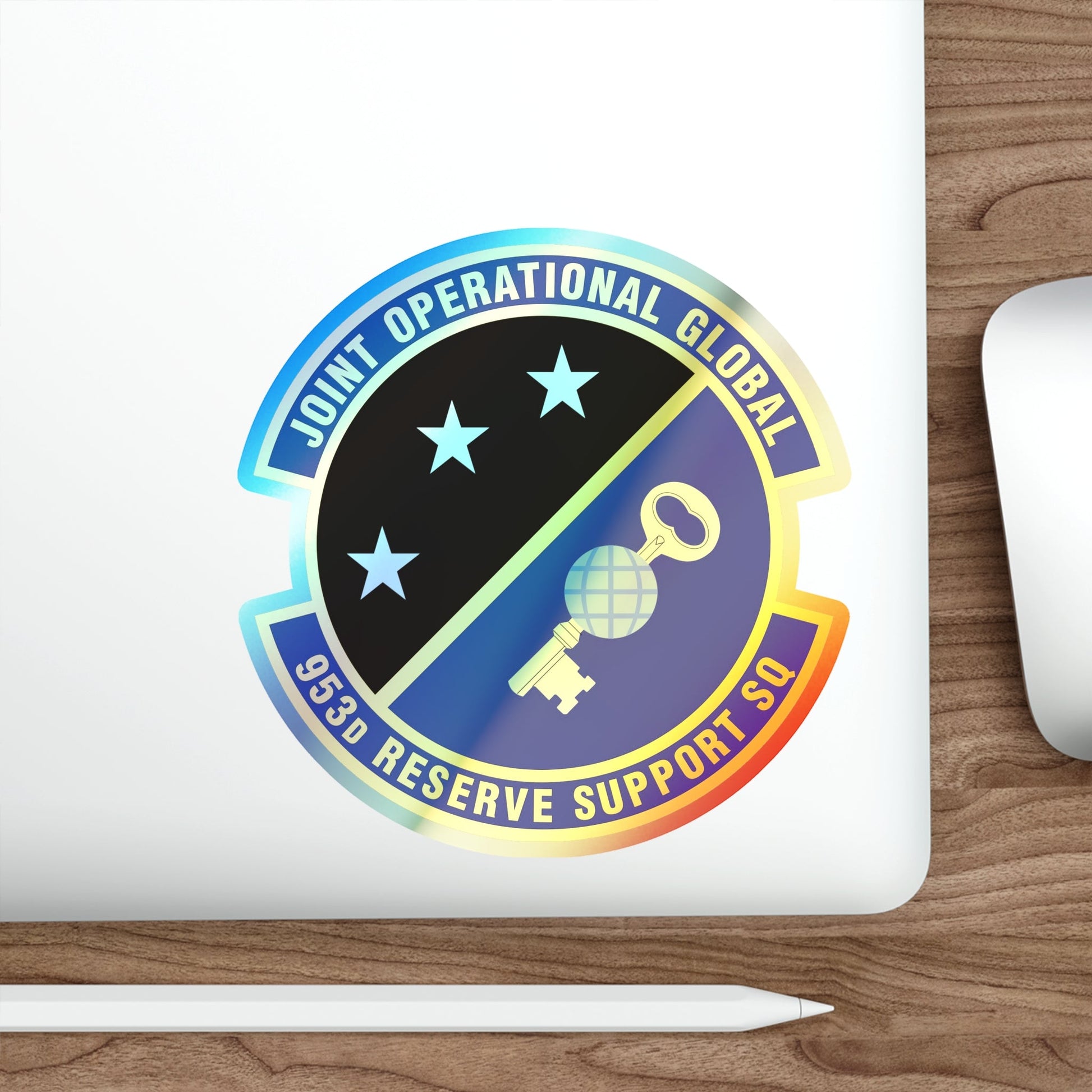 953d Reserve Support Squadron (U.S. Air Force) Holographic STICKER Die-Cut Vinyl Decal-The Sticker Space