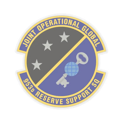 953d Reserve Support Squadron (U.S. Air Force) STICKER Vinyl Kiss-Cut Decal 6 Inch Transparent - The Sticker Space