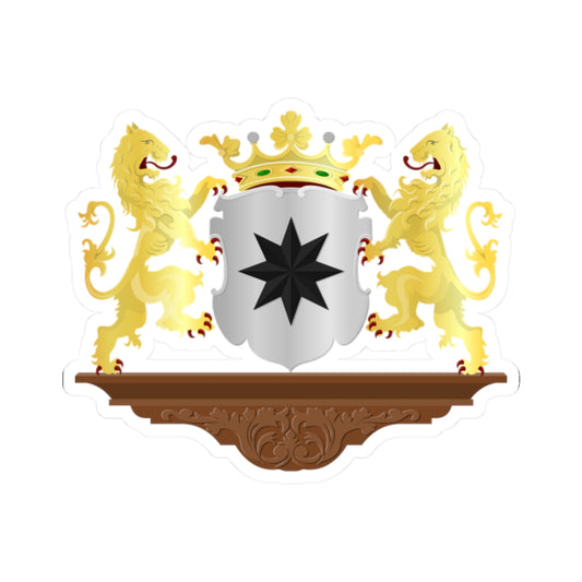 Alphen aan den Rijn wapen 1918 HRvA (Netherlands) (Coat of Arms) STICKER Vinyl Kiss-Cut Decal