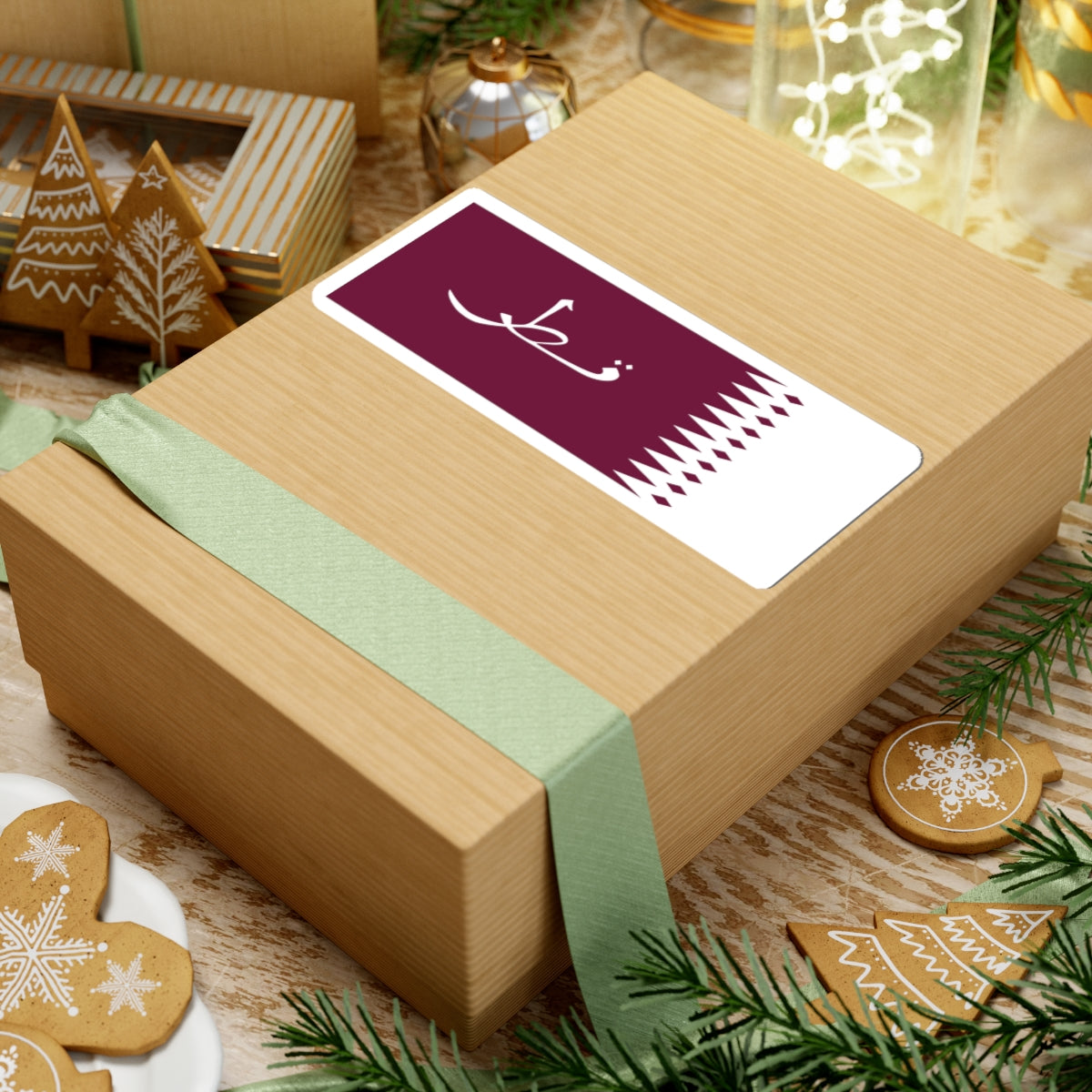 Flag of Qatar 1936-1949 (Qatar) STICKER Vinyl Kiss-Cut Decal