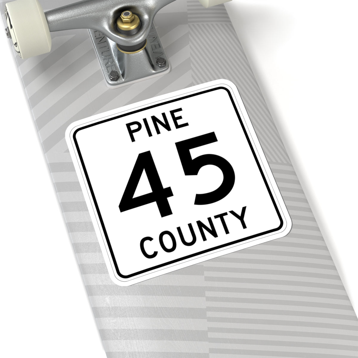 Pine County Route 45 MN (Minnesota) (Road Sign) STICKER Vinyl Kiss-Cut Decal