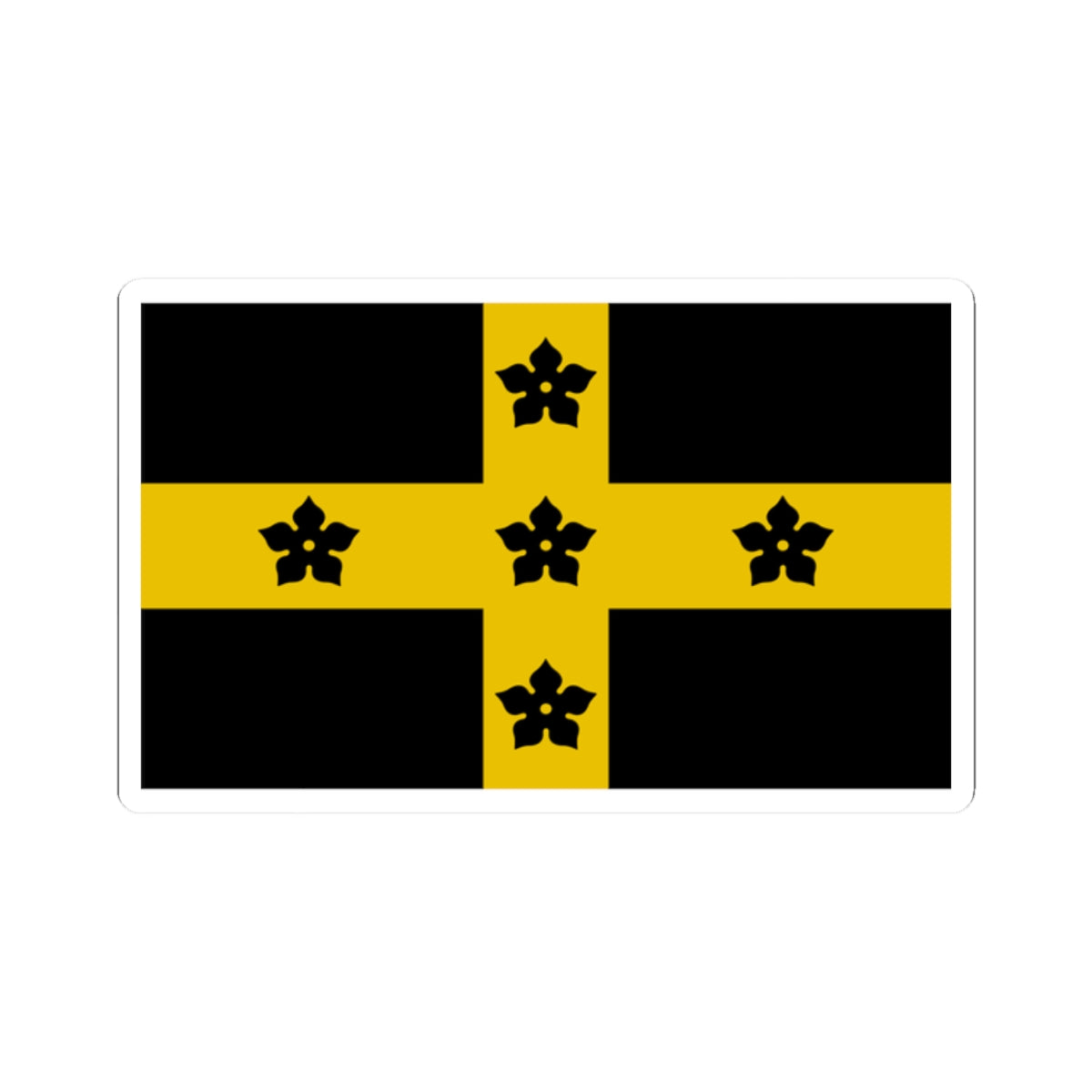Flag of the Diocese of St Davids (United Kingdom) STICKER Vinyl Kiss-Cut Decal