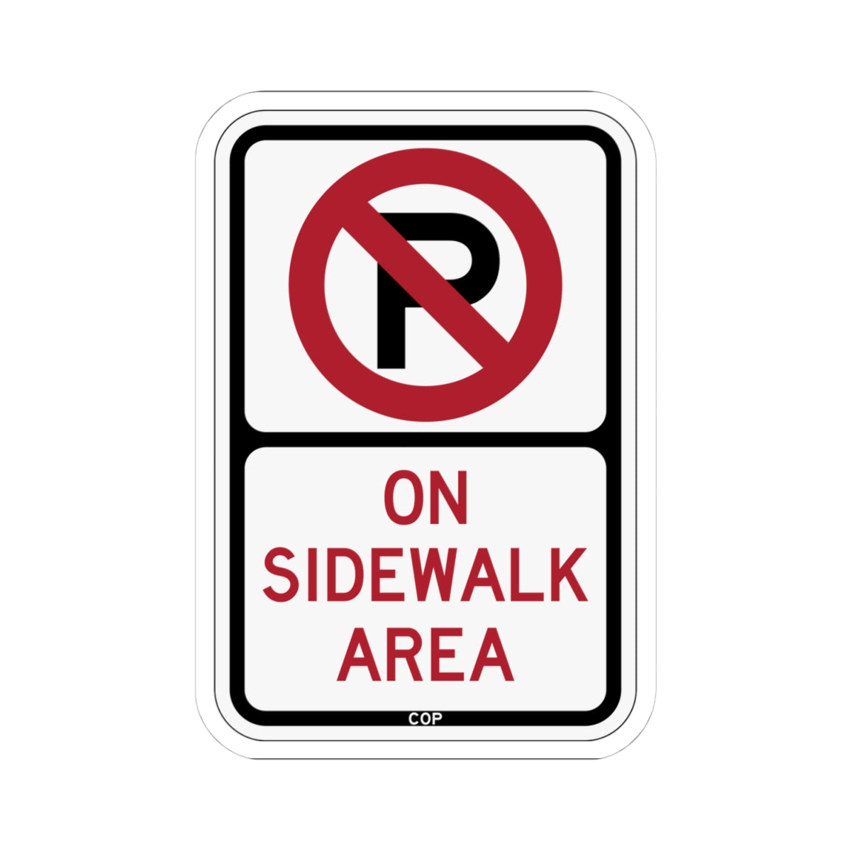 PBOT Road sign P1820 (Oregon) (Road Sign) STICKER Vinyl Kiss-Cut Decal