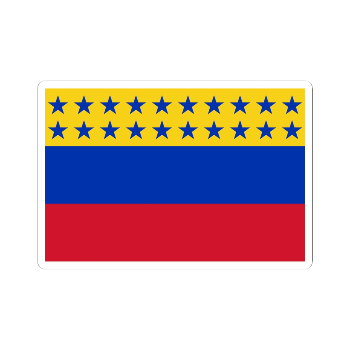 Flag of Venezuela 1859-1863 (Venezuela) STICKER Vinyl Kiss-Cut Decal