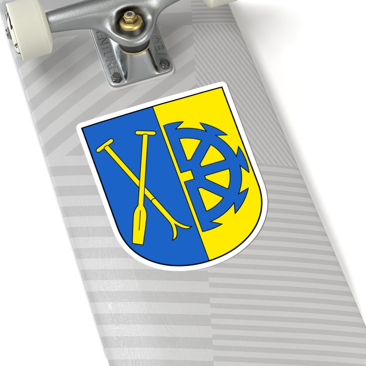 Rüdlingen-blazon (Switzerland) (Coat of Arms) STICKER Vinyl Kiss-Cut Decal