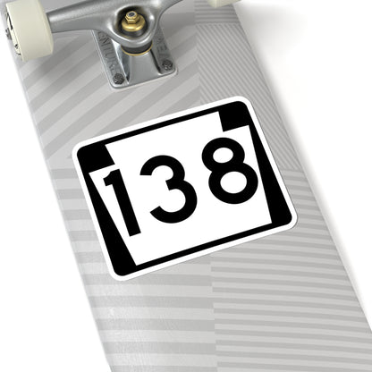 PA-138 (Pennsylvania) (Road Sign) STICKER Vinyl Kiss-Cut Decal