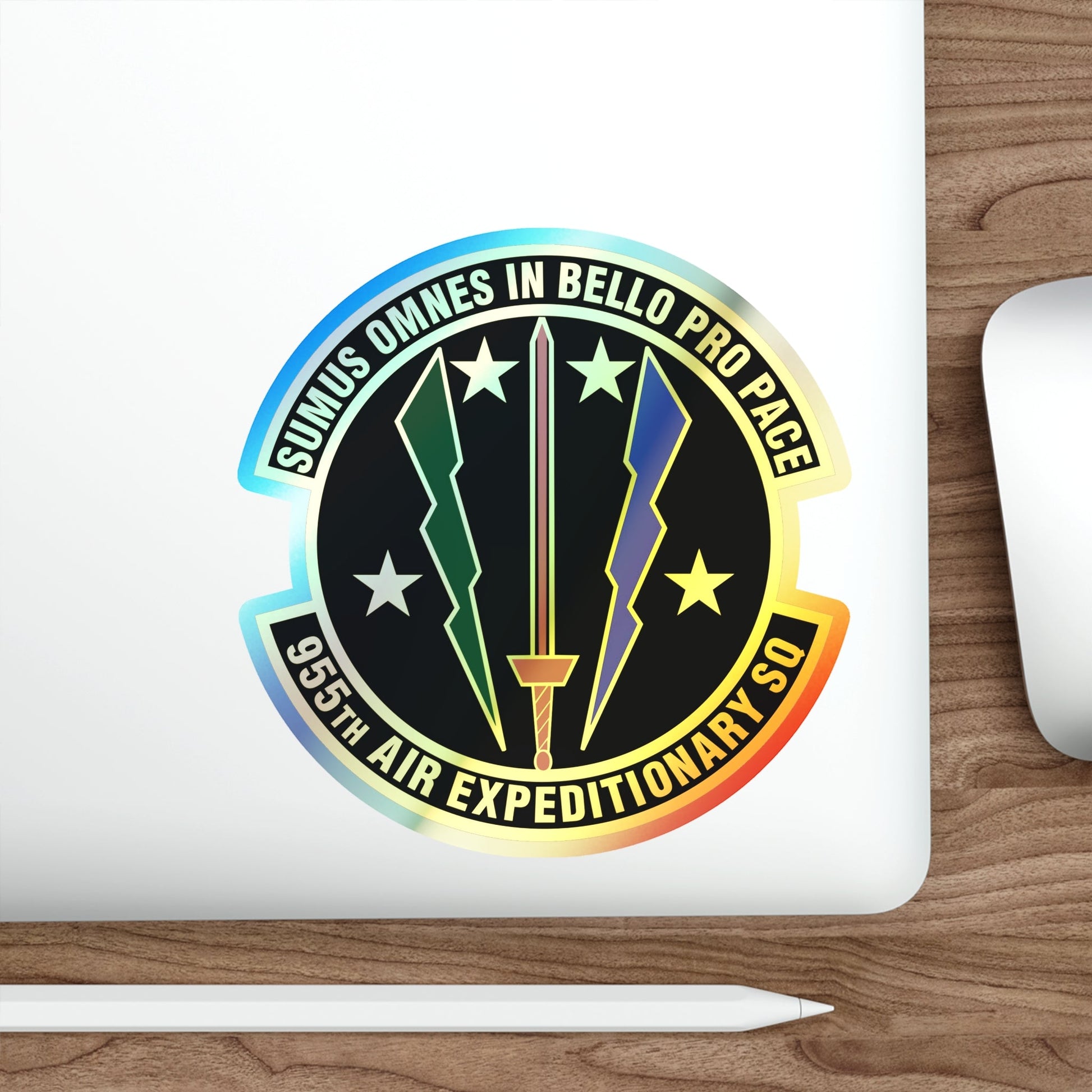 955th Air Expeditionary Squadron (U.S. Air Force) Holographic STICKER Die-Cut Vinyl Decal-The Sticker Space