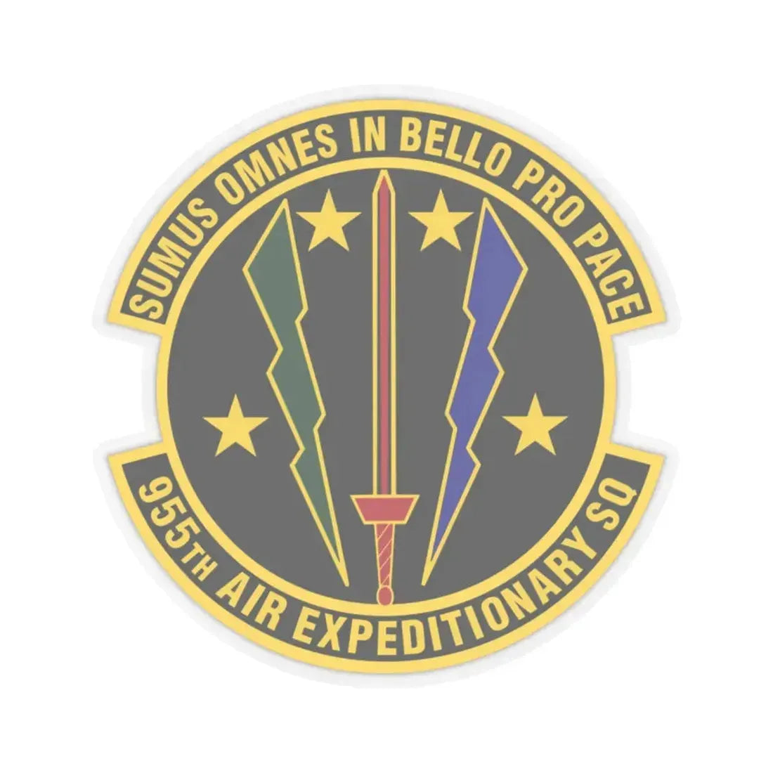 955th Air Expeditionary Squadron (U.S. Air Force) STICKER Vinyl Kiss-Cut Decal 2 Inch Transparent - The Sticker Space