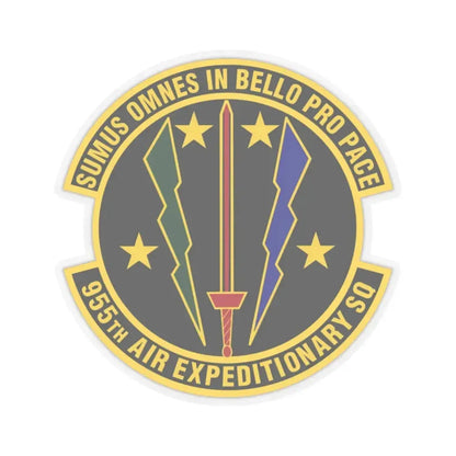 955th Air Expeditionary Squadron (U.S. Air Force) STICKER Vinyl Kiss-Cut Decal 2 Inch Transparent - The Sticker Space