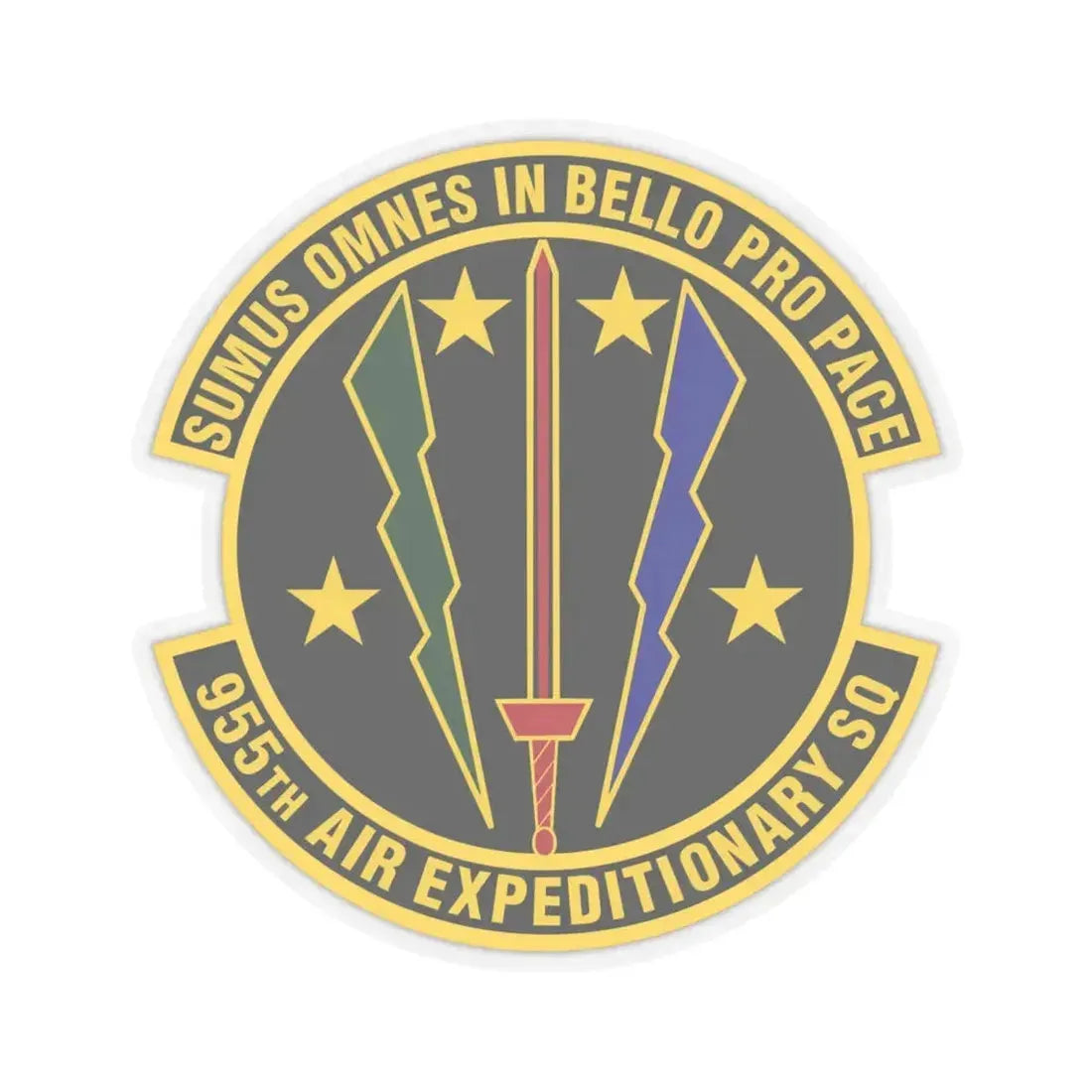 955th Air Expeditionary Squadron (U.S. Air Force) STICKER Vinyl Kiss-Cut Decal 6 Inch Transparent - The Sticker Space