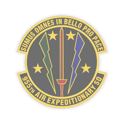 955th Air Expeditionary Squadron (U.S. Air Force) STICKER Vinyl Kiss-Cut Decal 6 Inch Transparent - The Sticker Space