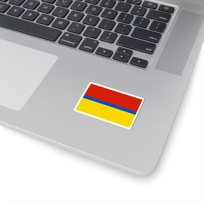 Flag of Staropoltavsky rayon Volgograd oblast (Russia) STICKER Vinyl Kiss-Cut Decal